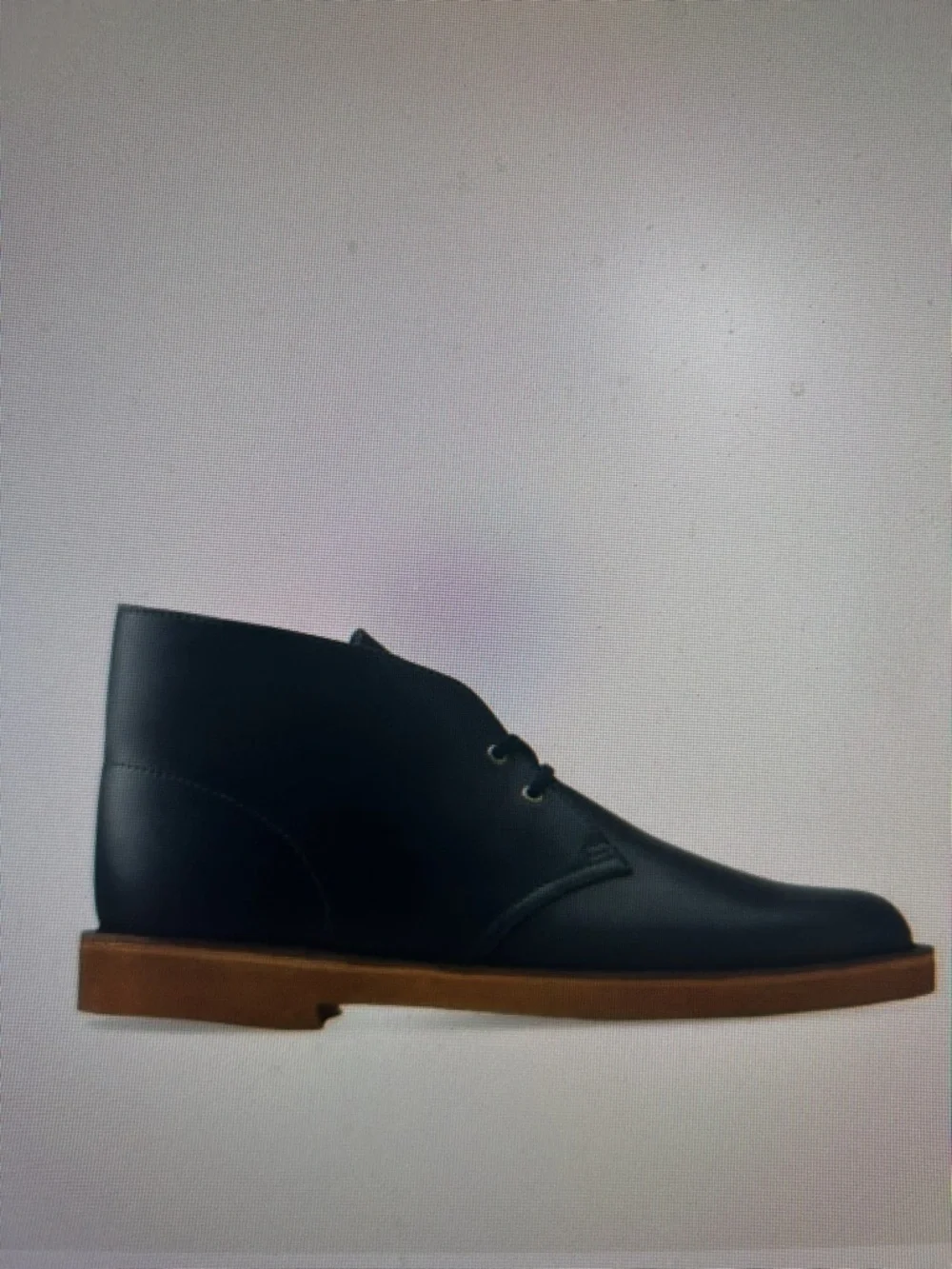 Clarks SZ 12 Bushacre Midnight Leather Desert Chukka Boots Timeless Old Money